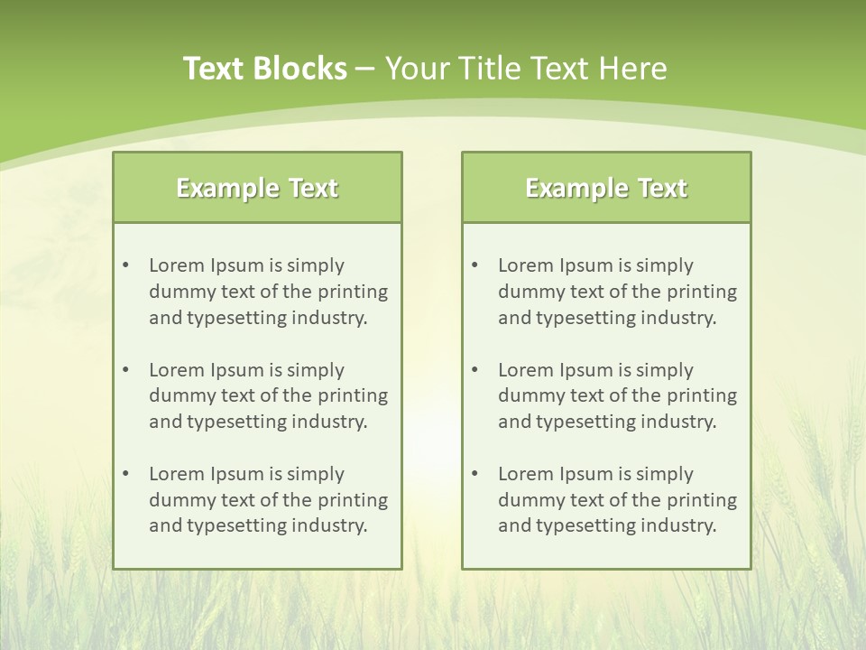 Green Orange Summertime PowerPoint Template