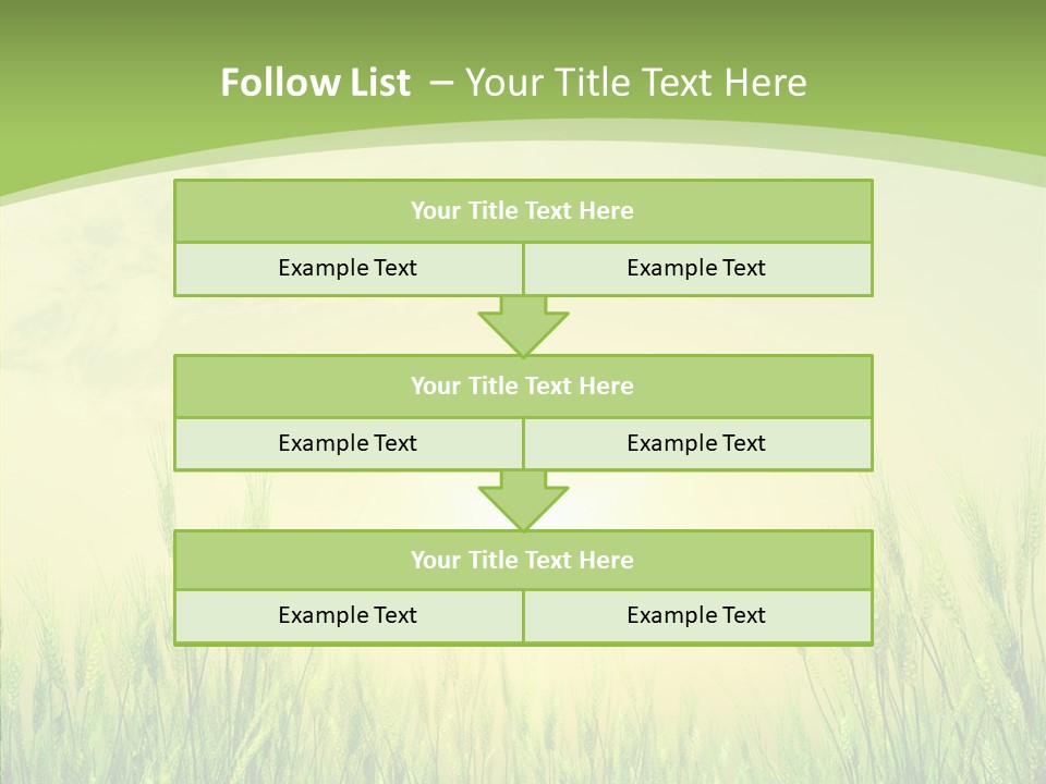 Green Orange Summertime PowerPoint Template