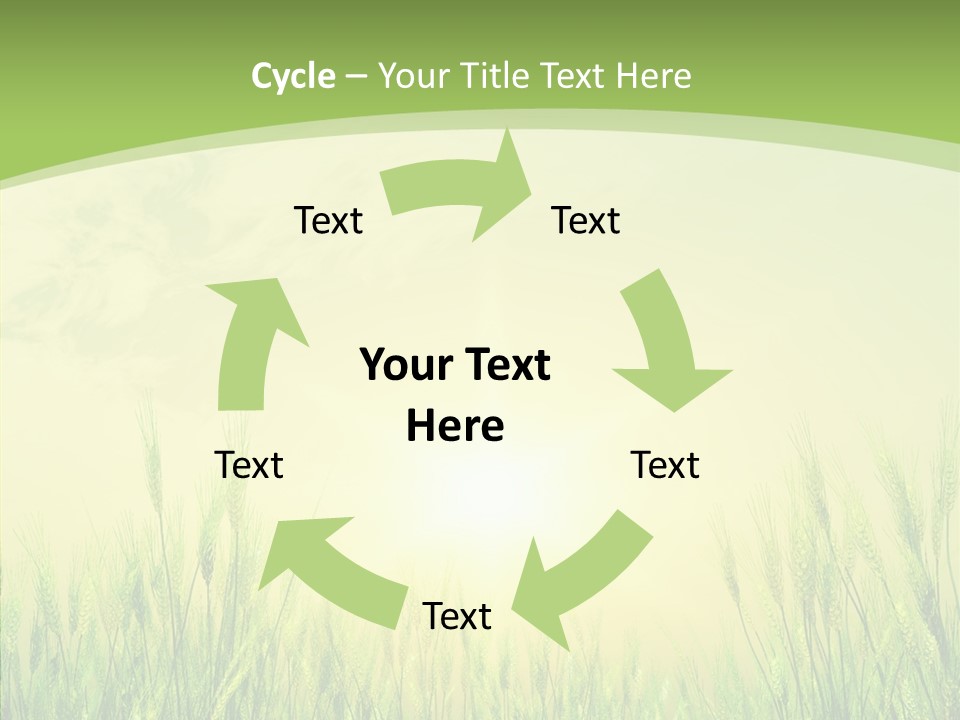 Green Orange Summertime PowerPoint Template