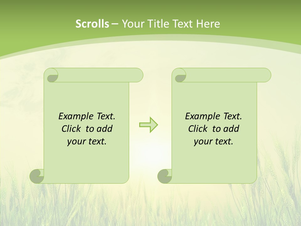 Green Orange Summertime PowerPoint Template