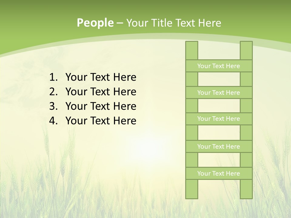 Green Orange Summertime PowerPoint Template