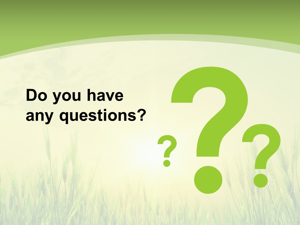 Green Orange Summertime PowerPoint Template