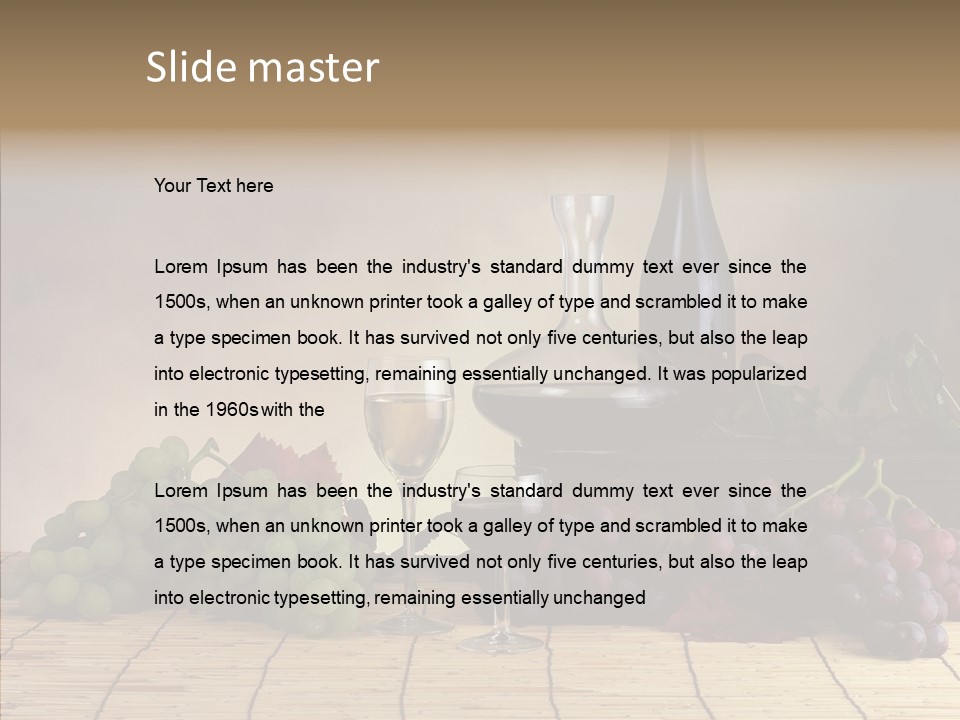 Tuscany Red Food PowerPoint Template