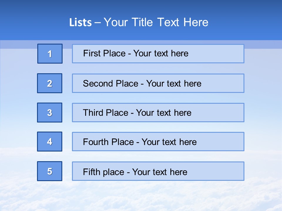 Fly Sky Spirit PowerPoint Template
