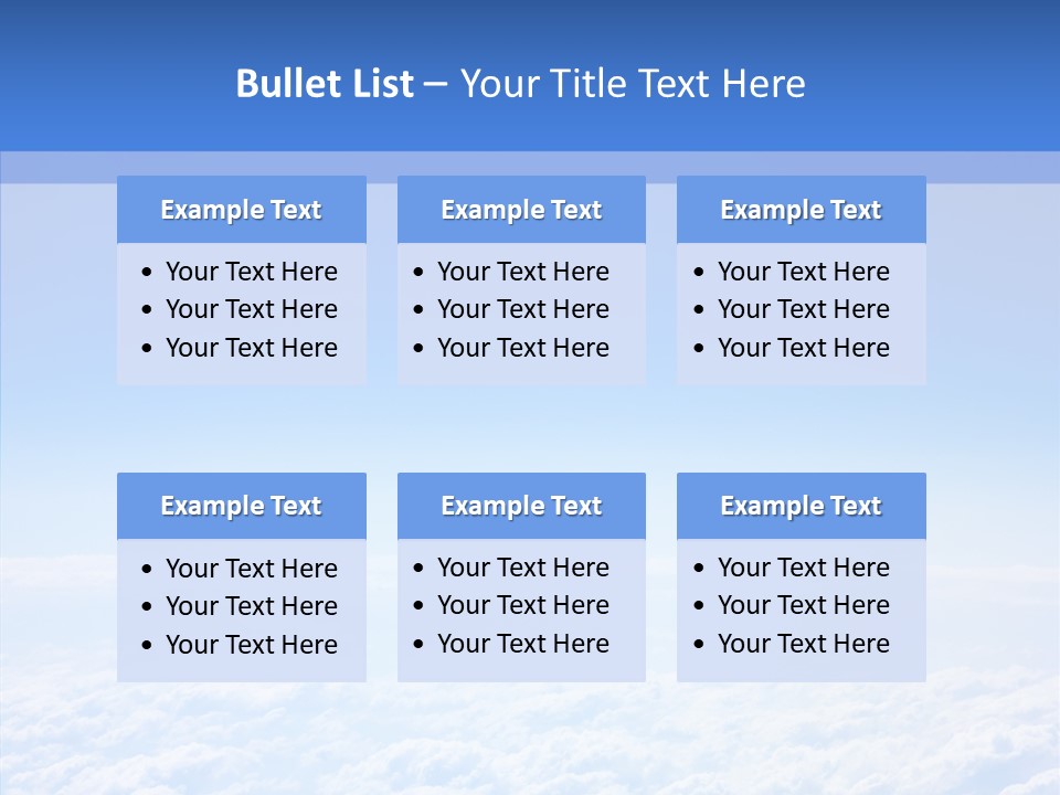 Fly Sky Spirit PowerPoint Template