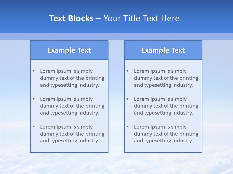 Fly Sky Spirit PowerPoint Template
