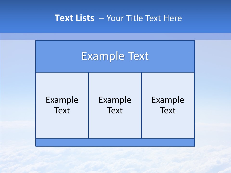 Fly Sky Spirit PowerPoint Template