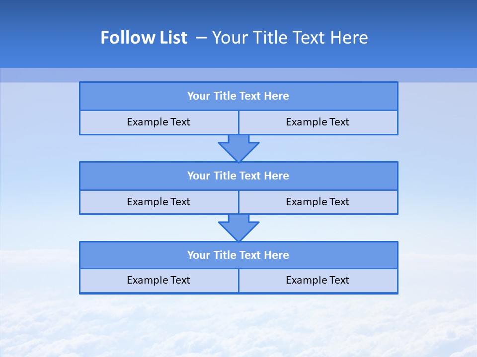 Fly Sky Spirit PowerPoint Template
