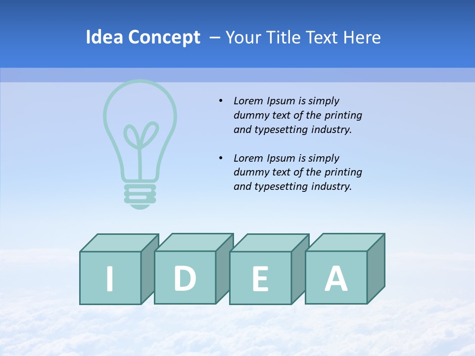 Fly Sky Spirit PowerPoint Template