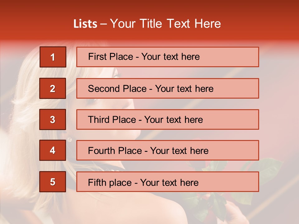 Celebrity Style Attractive PowerPoint Template