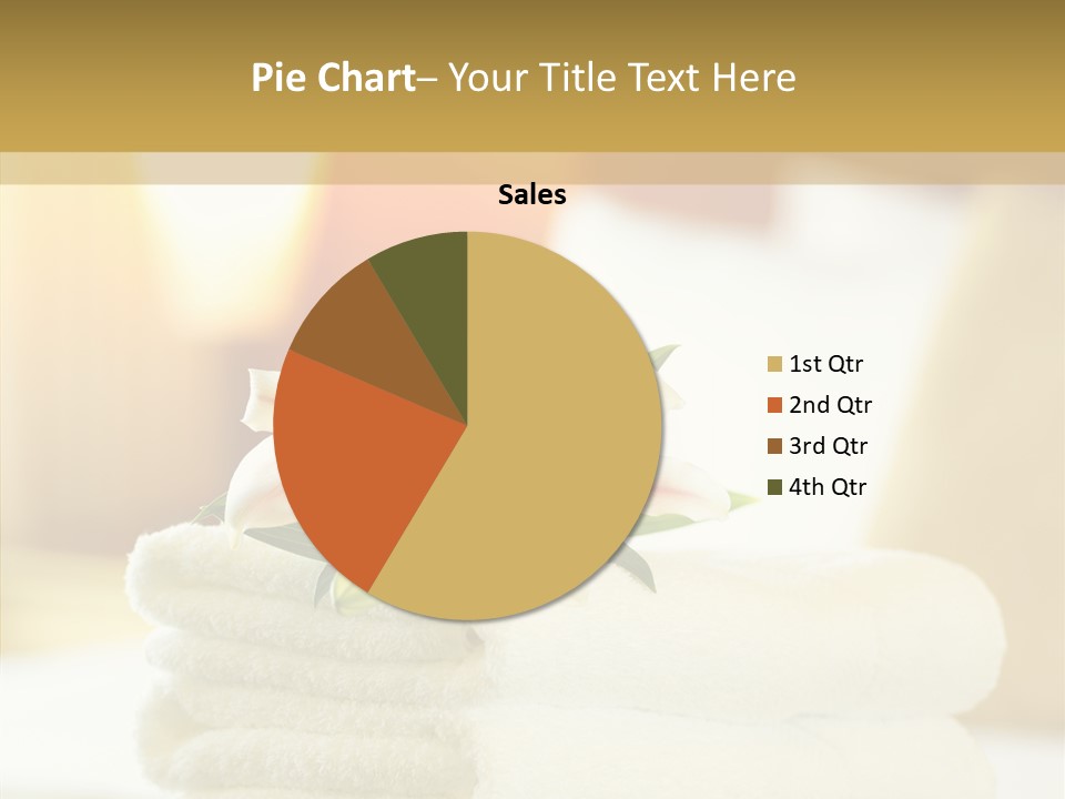 White Bed Folded PowerPoint Template