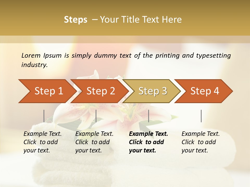 White Bed Folded PowerPoint Template