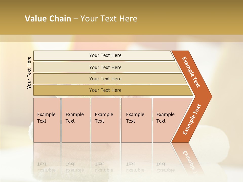 White Bed Folded PowerPoint Template