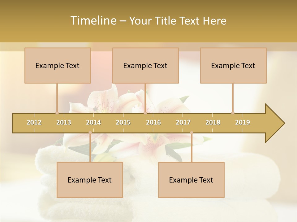 White Bed Folded PowerPoint Template