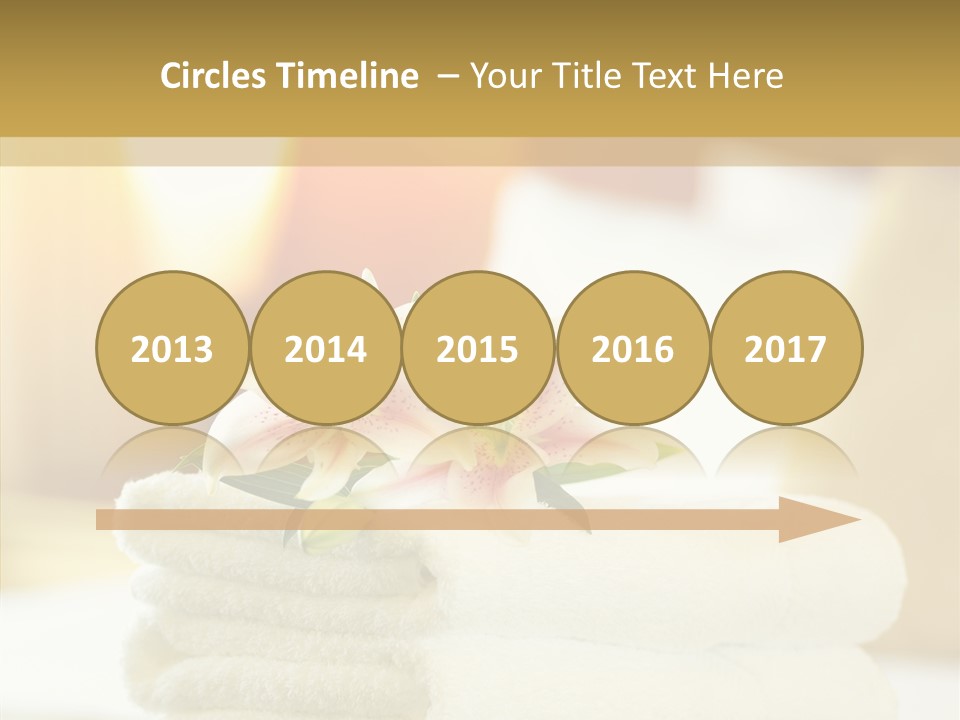 White Bed Folded PowerPoint Template