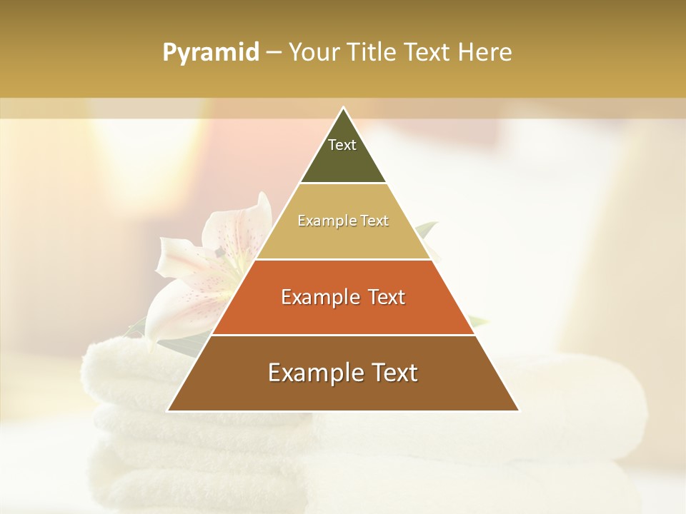 White Bed Folded PowerPoint Template