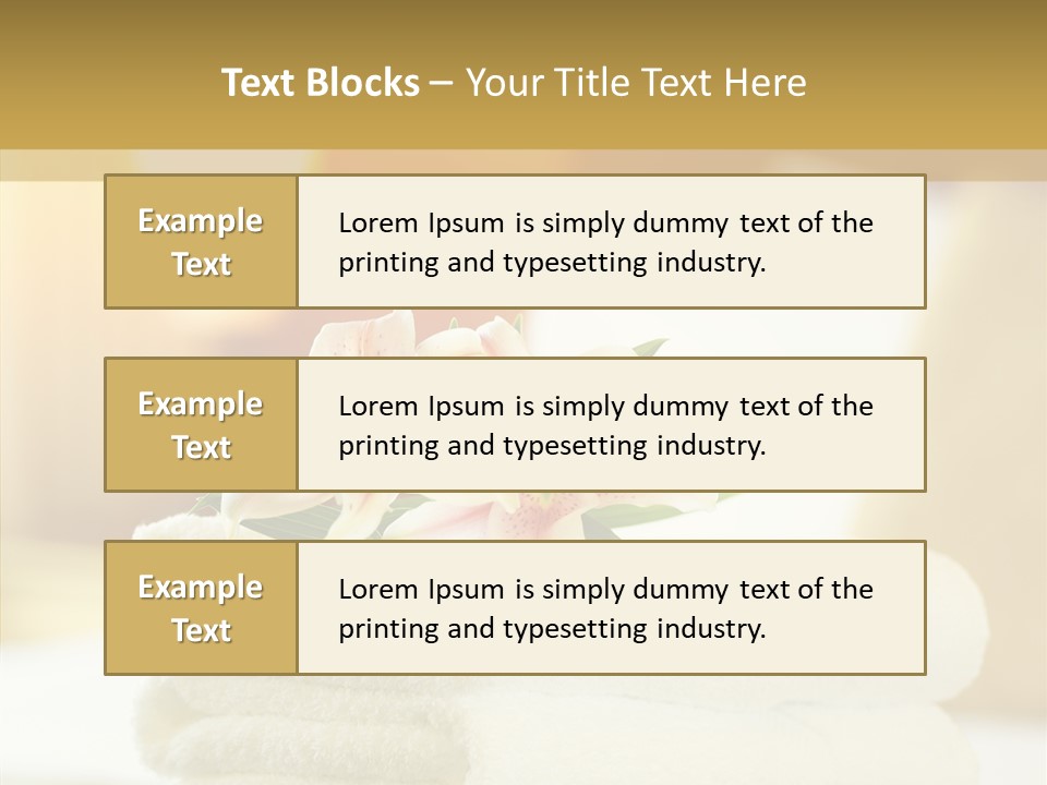 White Bed Folded PowerPoint Template