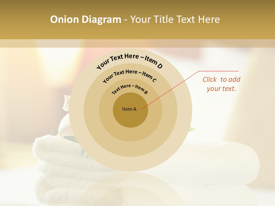 White Bed Folded PowerPoint Template