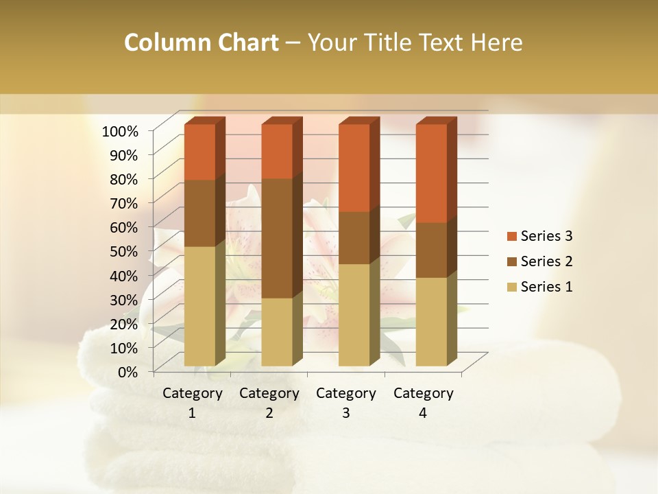 White Bed Folded PowerPoint Template