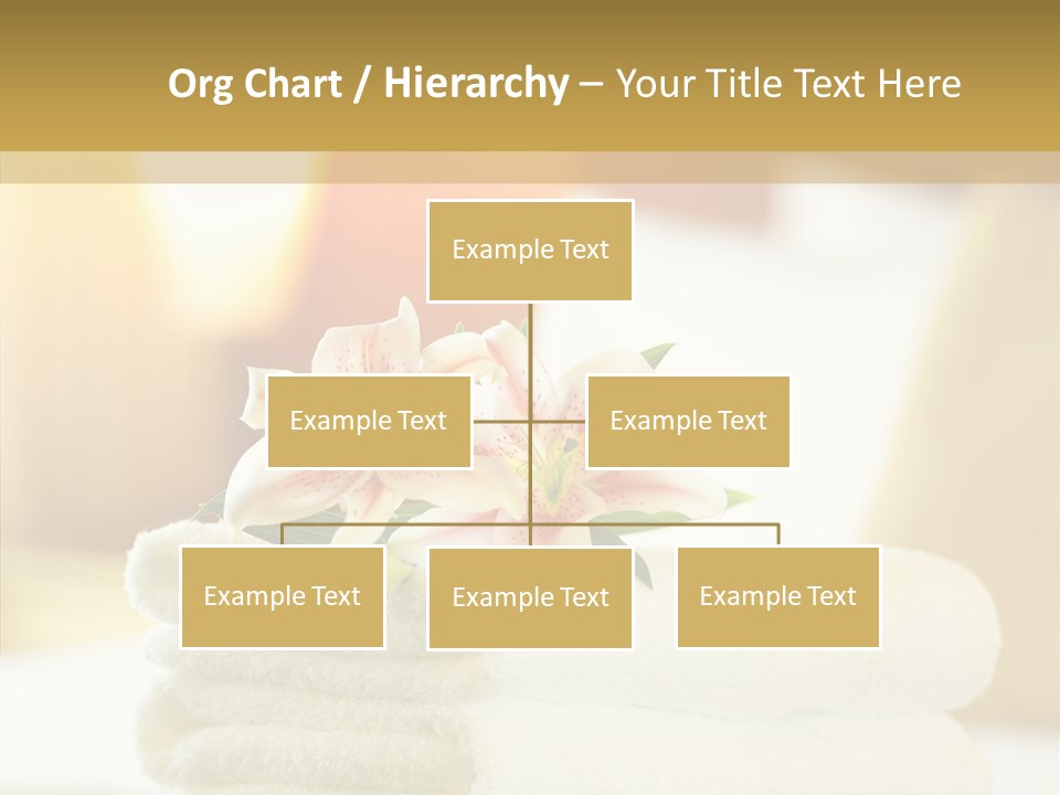 White Bed Folded PowerPoint Template