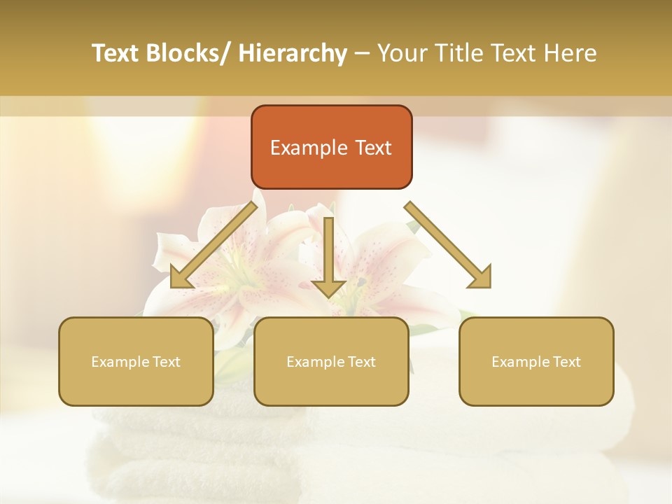 White Bed Folded PowerPoint Template