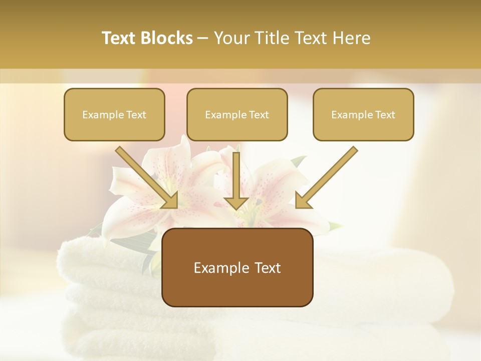 White Bed Folded PowerPoint Template