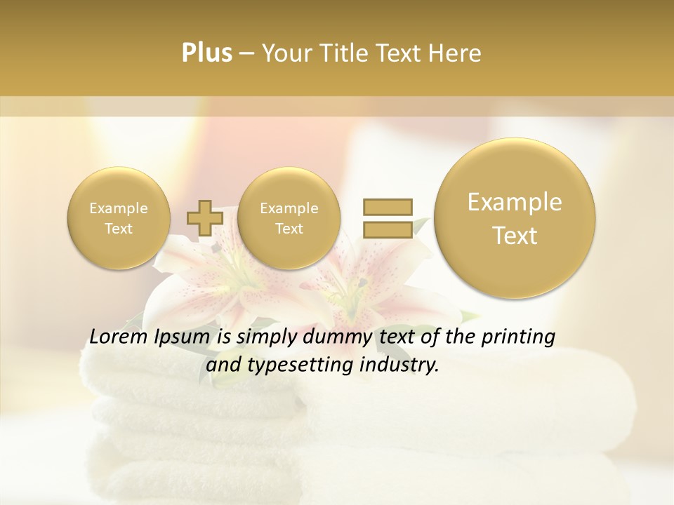 White Bed Folded PowerPoint Template