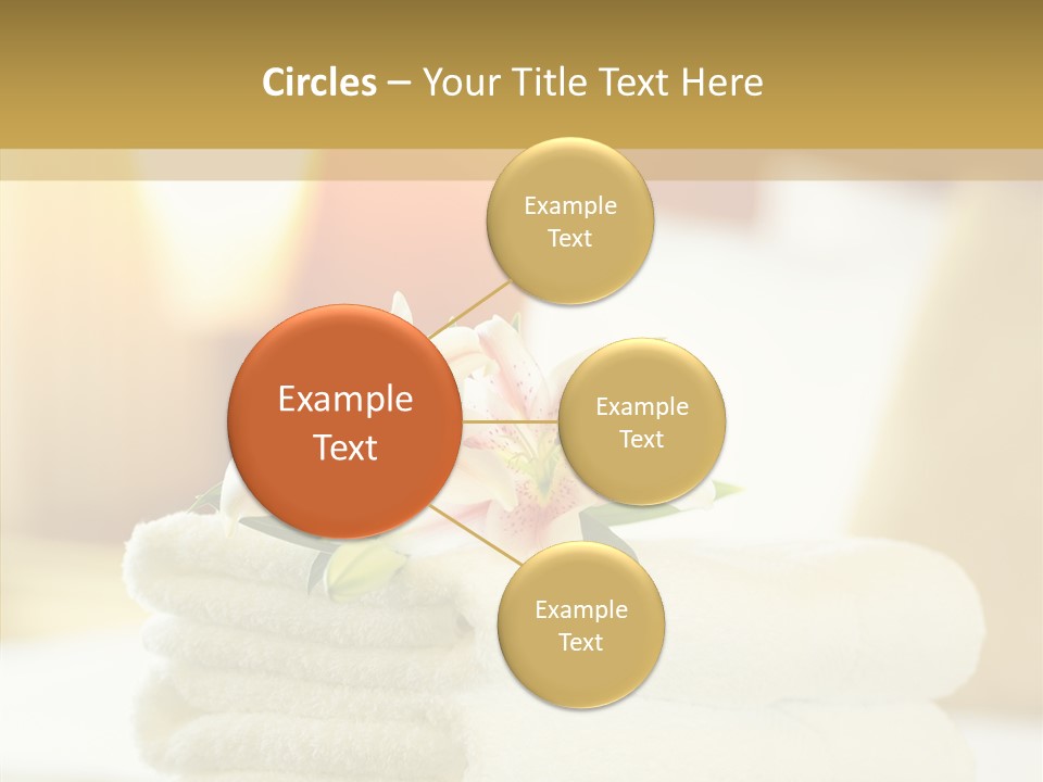 White Bed Folded PowerPoint Template