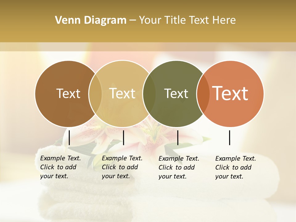 White Bed Folded PowerPoint Template