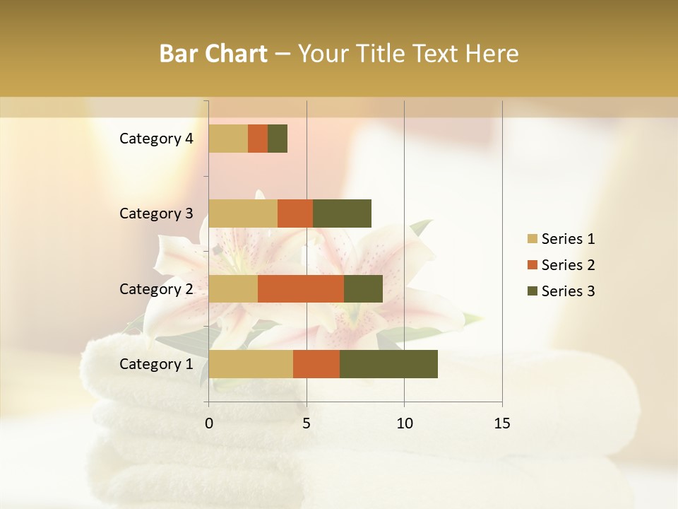 White Bed Folded PowerPoint Template