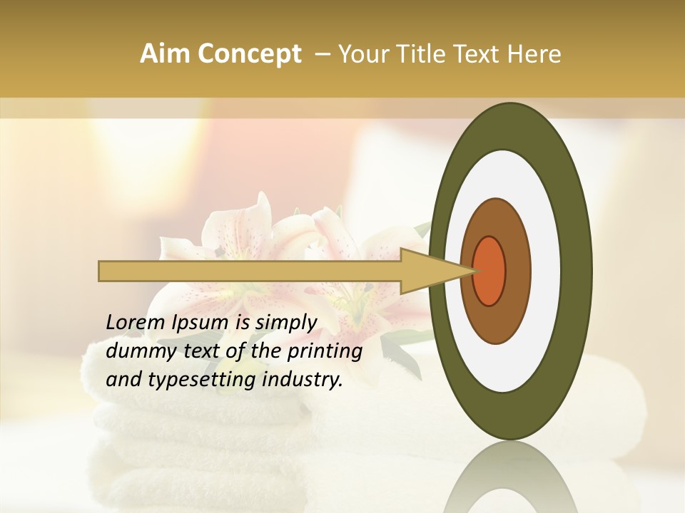 White Bed Folded PowerPoint Template