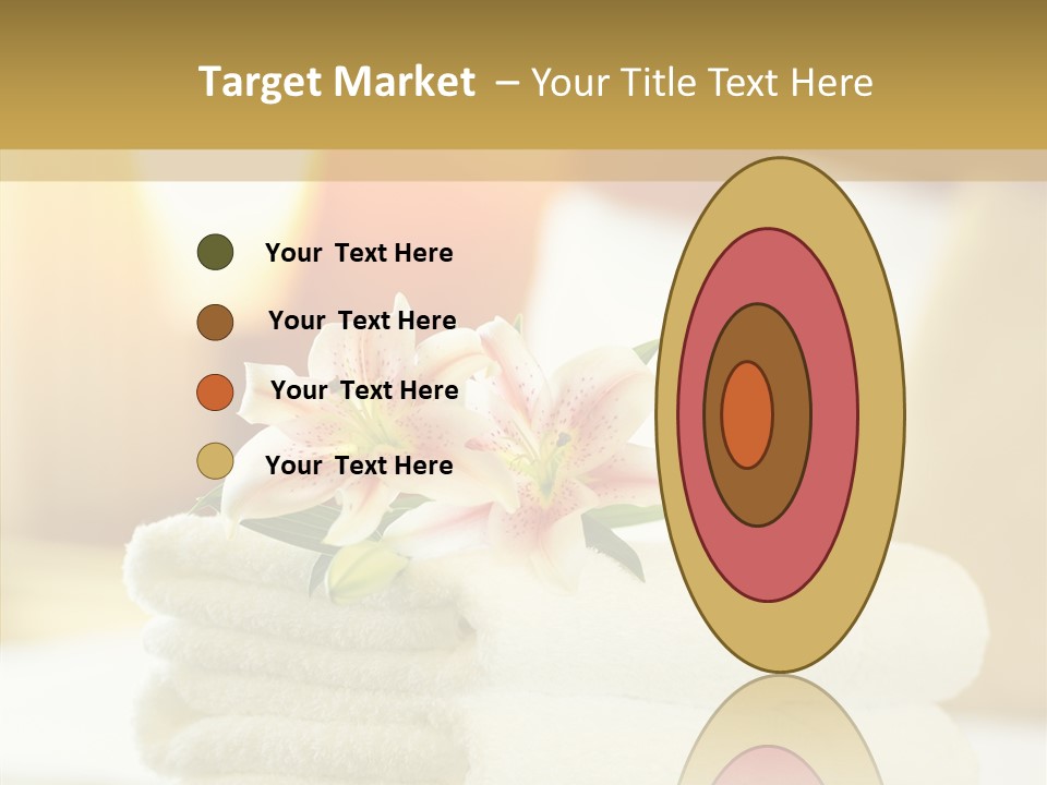 White Bed Folded PowerPoint Template