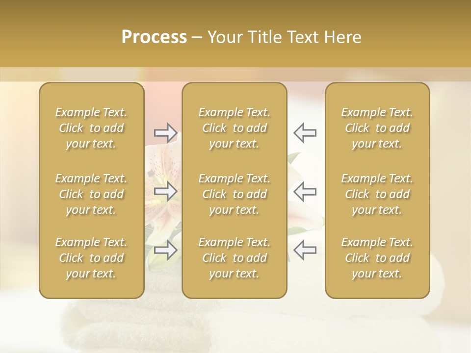 White Bed Folded PowerPoint Template