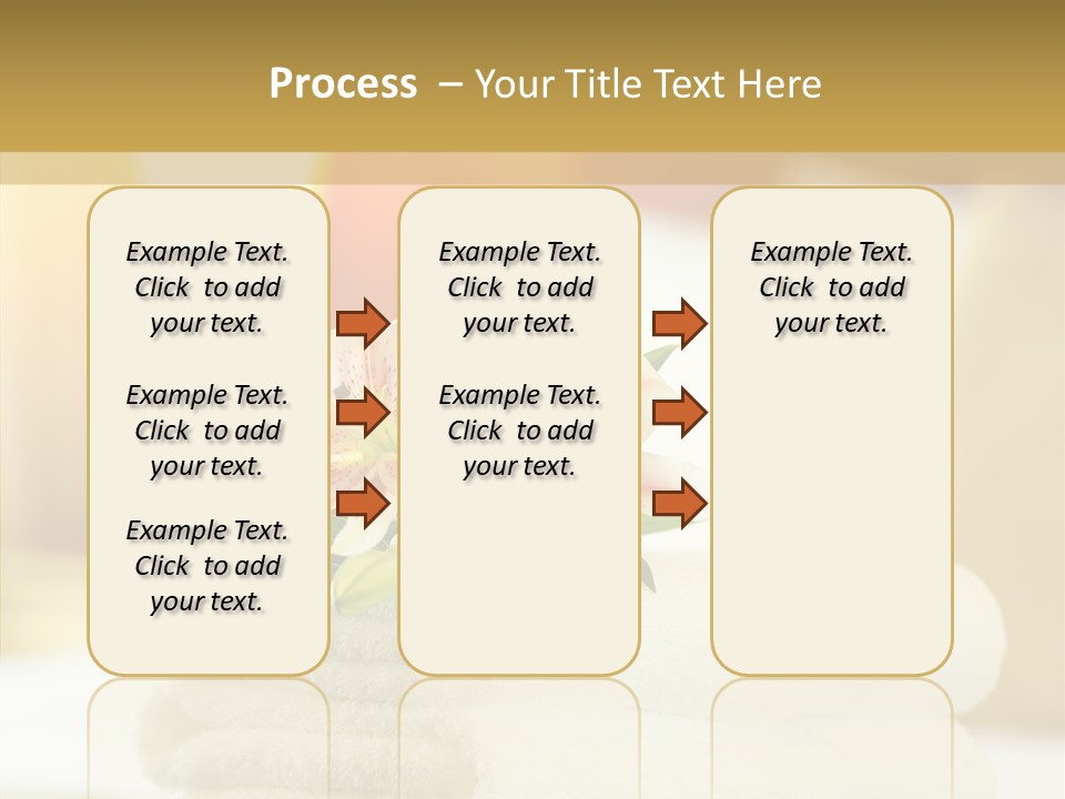White Bed Folded PowerPoint Template