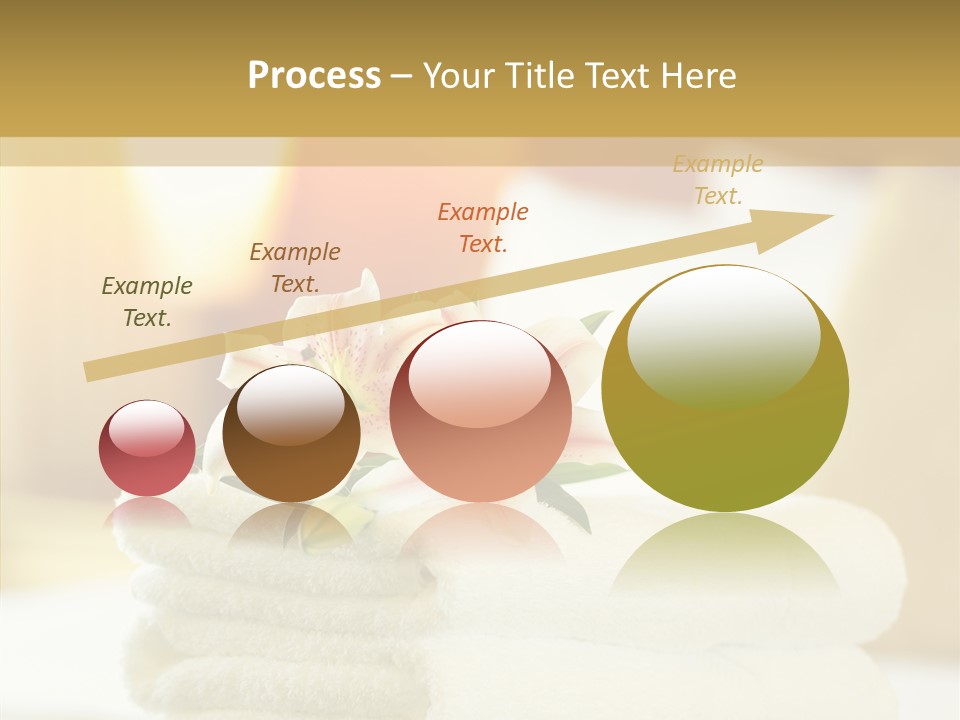 White Bed Folded PowerPoint Template