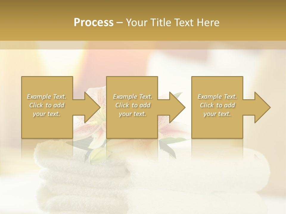White Bed Folded PowerPoint Template