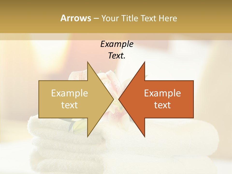 White Bed Folded PowerPoint Template