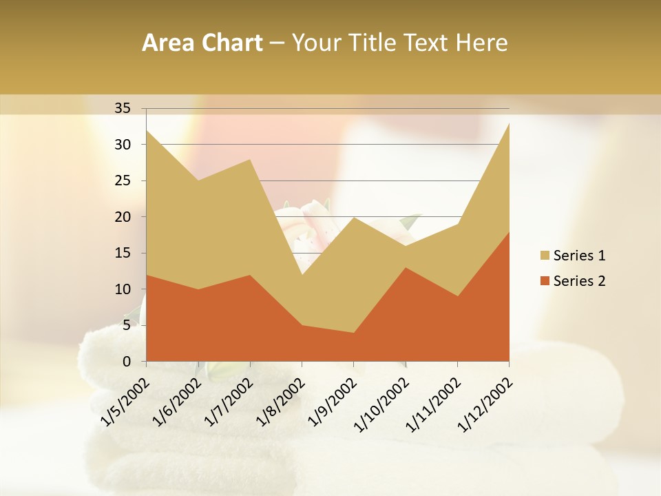 White Bed Folded PowerPoint Template