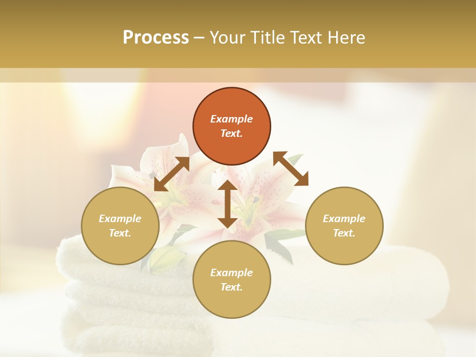 White Bed Folded PowerPoint Template