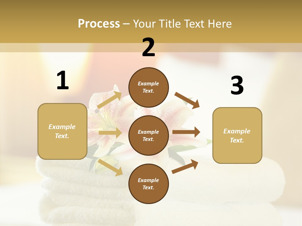 White Bed Folded PowerPoint Template