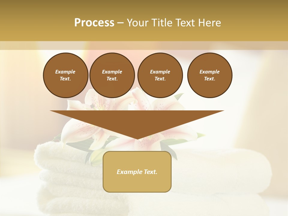 White Bed Folded PowerPoint Template