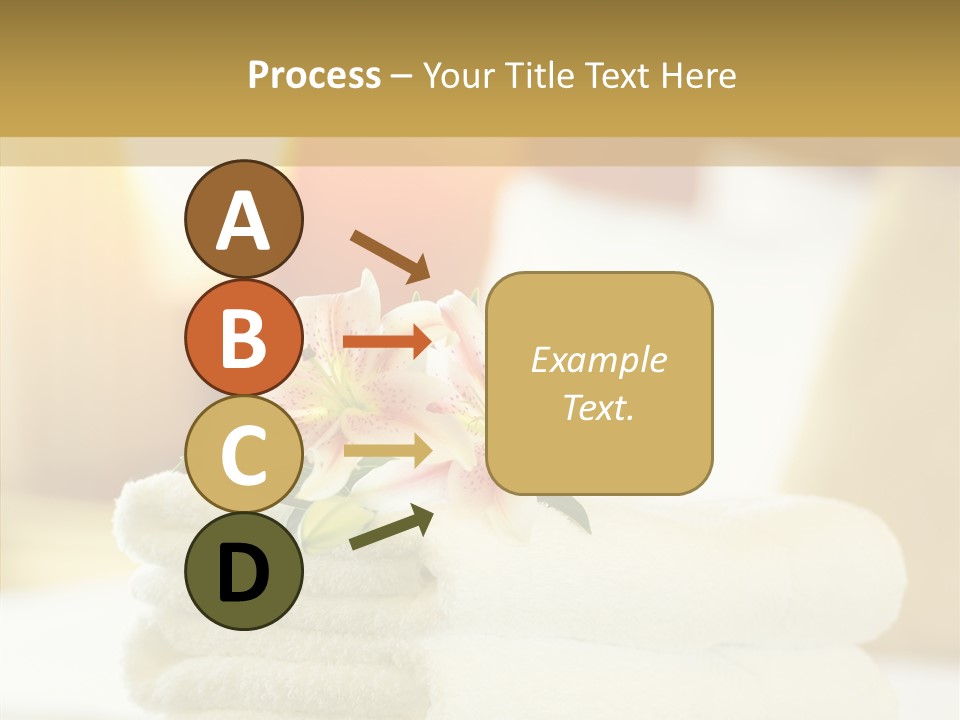 White Bed Folded PowerPoint Template