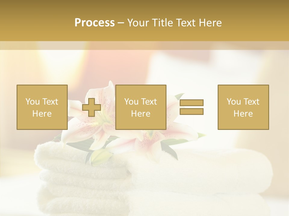 White Bed Folded PowerPoint Template