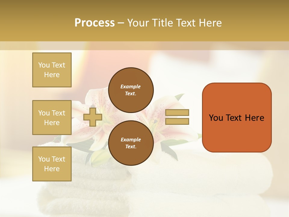 White Bed Folded PowerPoint Template