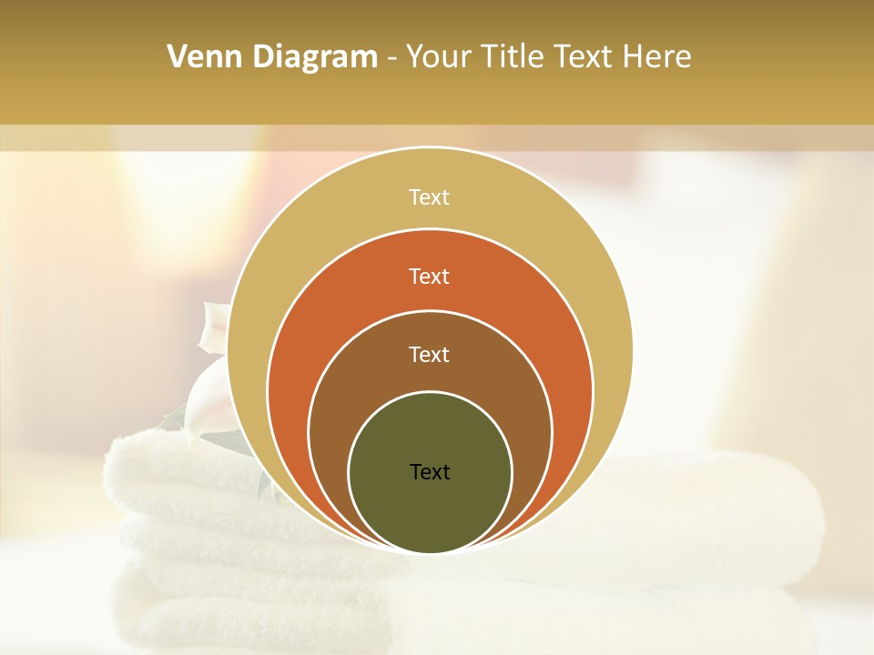 White Bed Folded PowerPoint Template