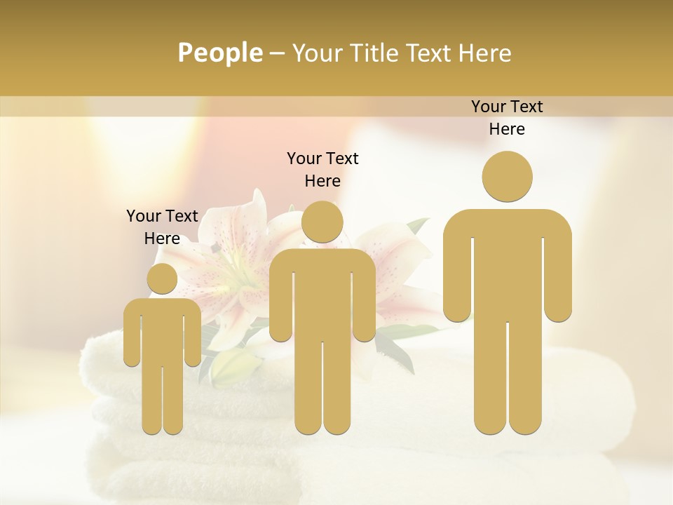 White Bed Folded PowerPoint Template