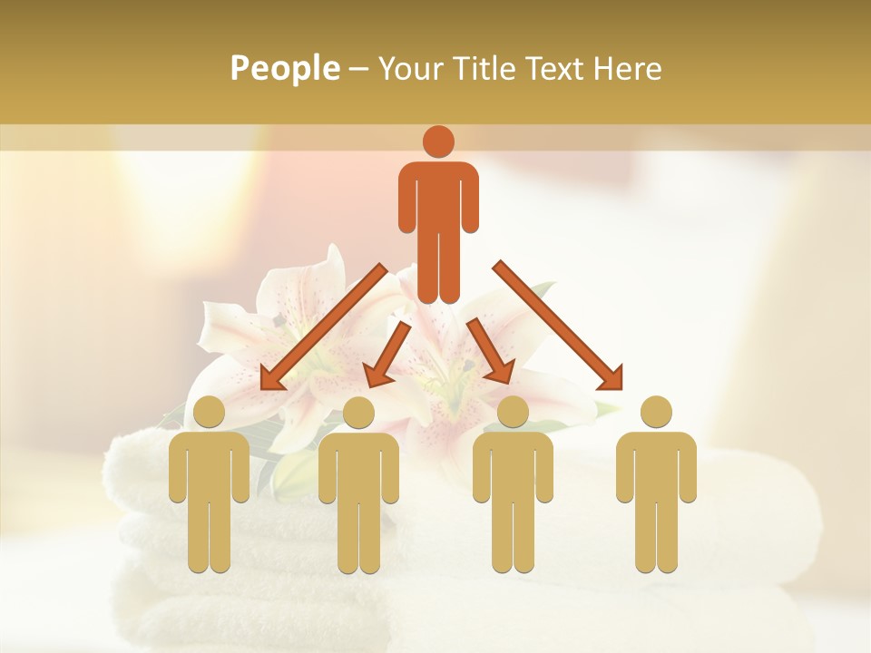 White Bed Folded PowerPoint Template