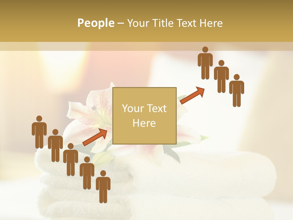 White Bed Folded PowerPoint Template