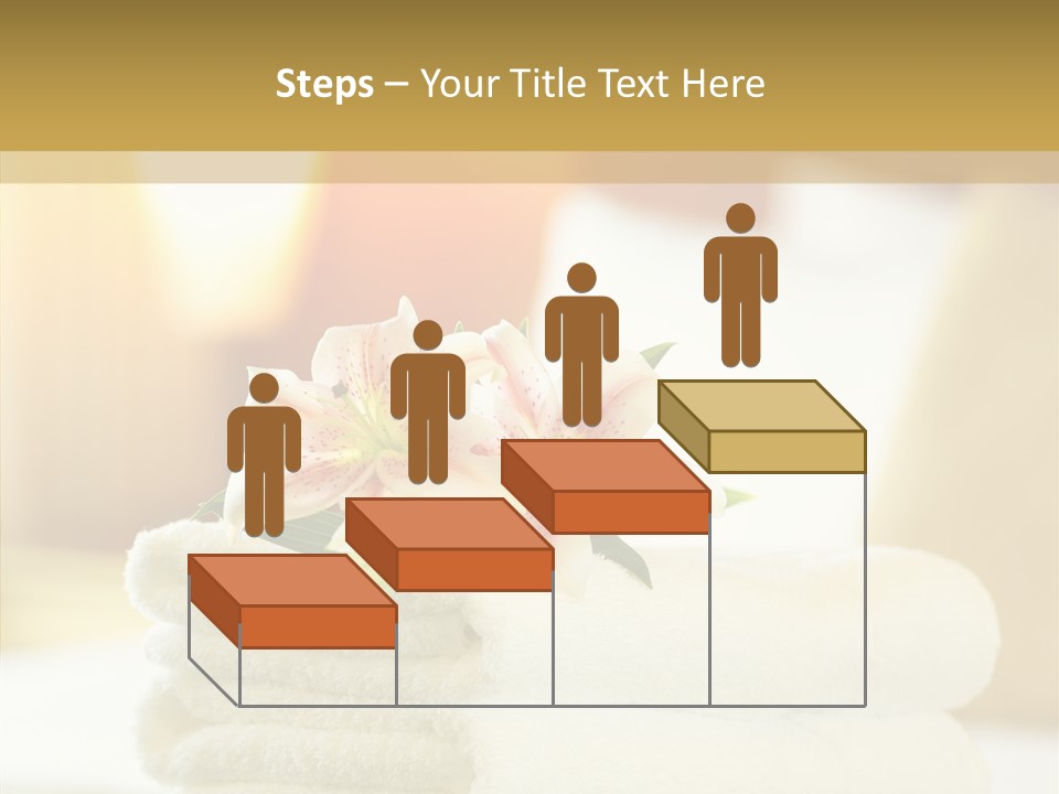 White Bed Folded PowerPoint Template