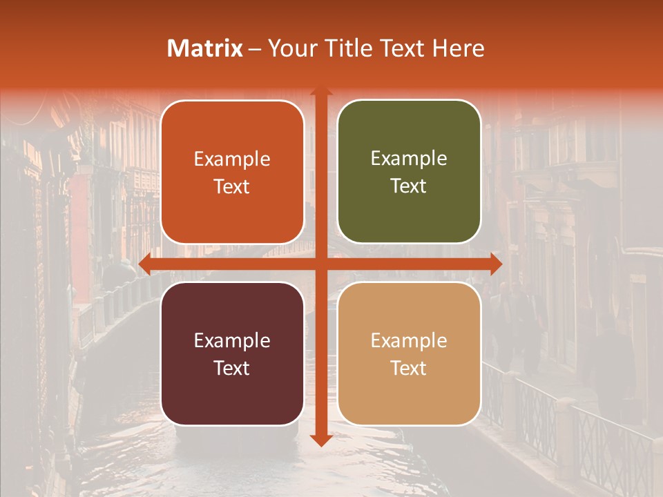 Water Cannel Colorful PowerPoint Template